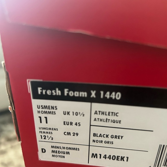 New in box new balance fresh foam x 1440 men’s size 11 US - Picture 5 of 6